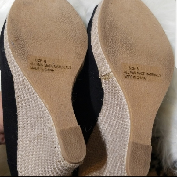 3/$20 QUPID|Open Toe 3" Heeled Espadrilles Sz 6 - Picture 7 of 7
